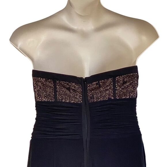 Jessica Simpson Black Lace Detail Bodice Strapless Cocktail Mini Dress Sz 14 NWT - Picture 9 of 15